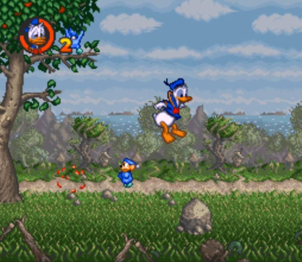 Donald Duck Mahou no Boushi - геймплей игры Super Nintendo\Famicom